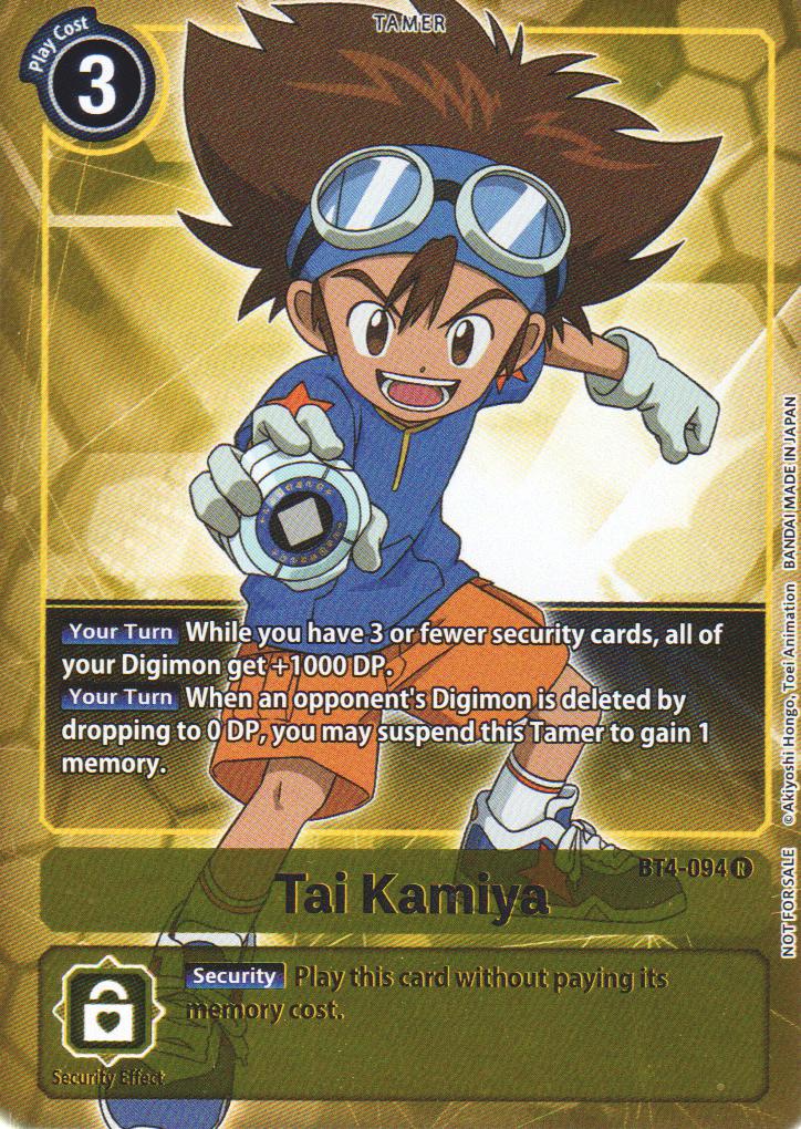 Tai Kamiya - BT4-094 - BOX TOPPER PROMO
